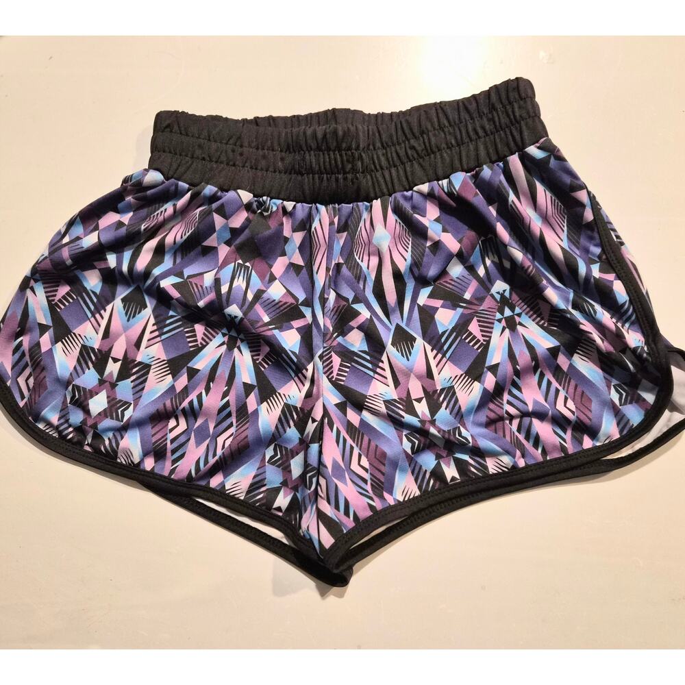 PL Movement Geometric Rave Dolphin Running Shorts Purple Pink‎ S